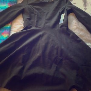 Lulus FOREVER CHIC BLACK LONG SLEEVE DRESS